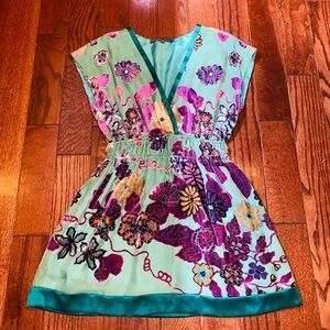 Hale Bob Authentic Floral Embellished Velour Top